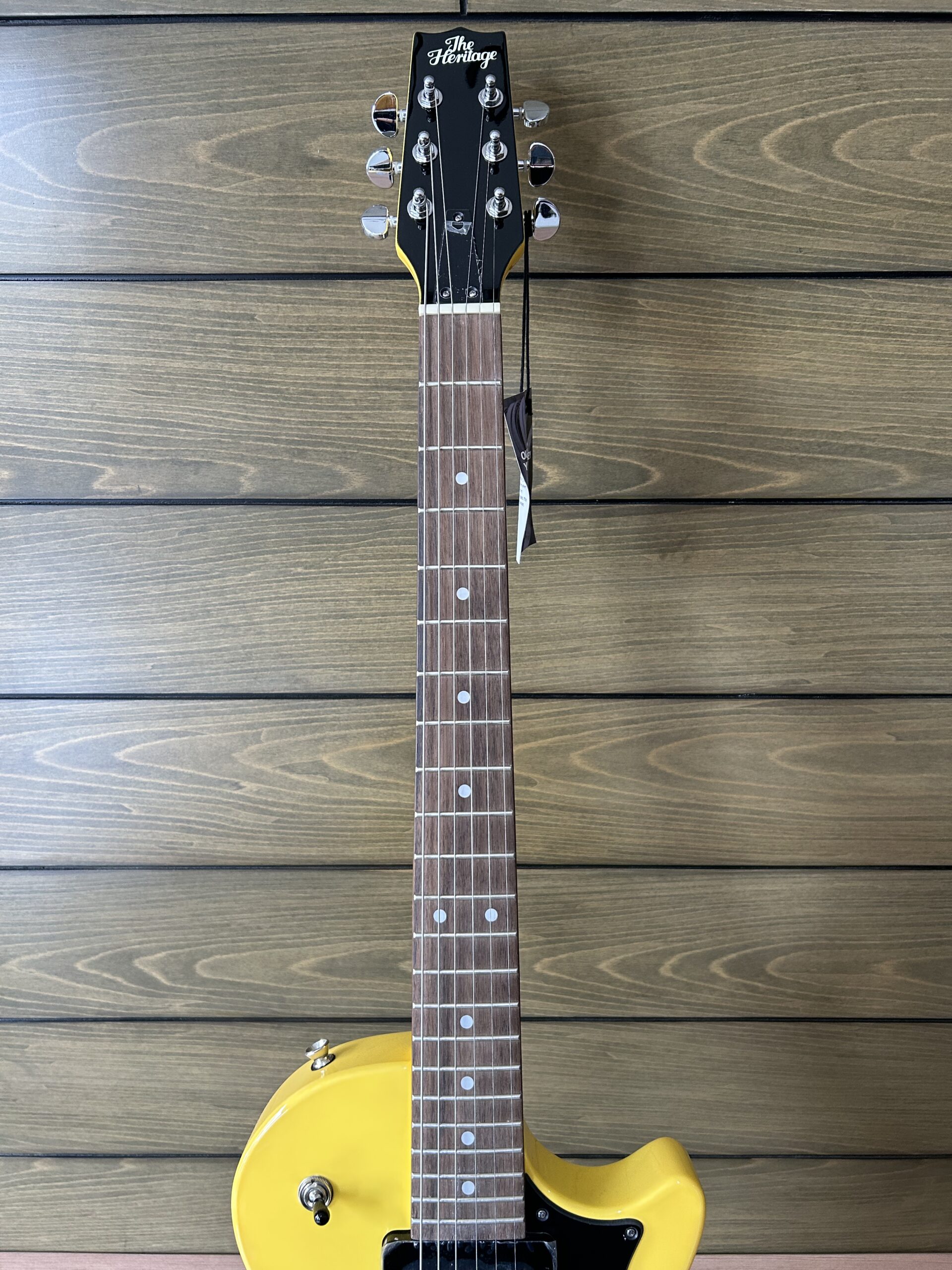 Heritage Ascent Collection H-137 P90 Electric Guitar - Marigold Yellow - Gambar 3