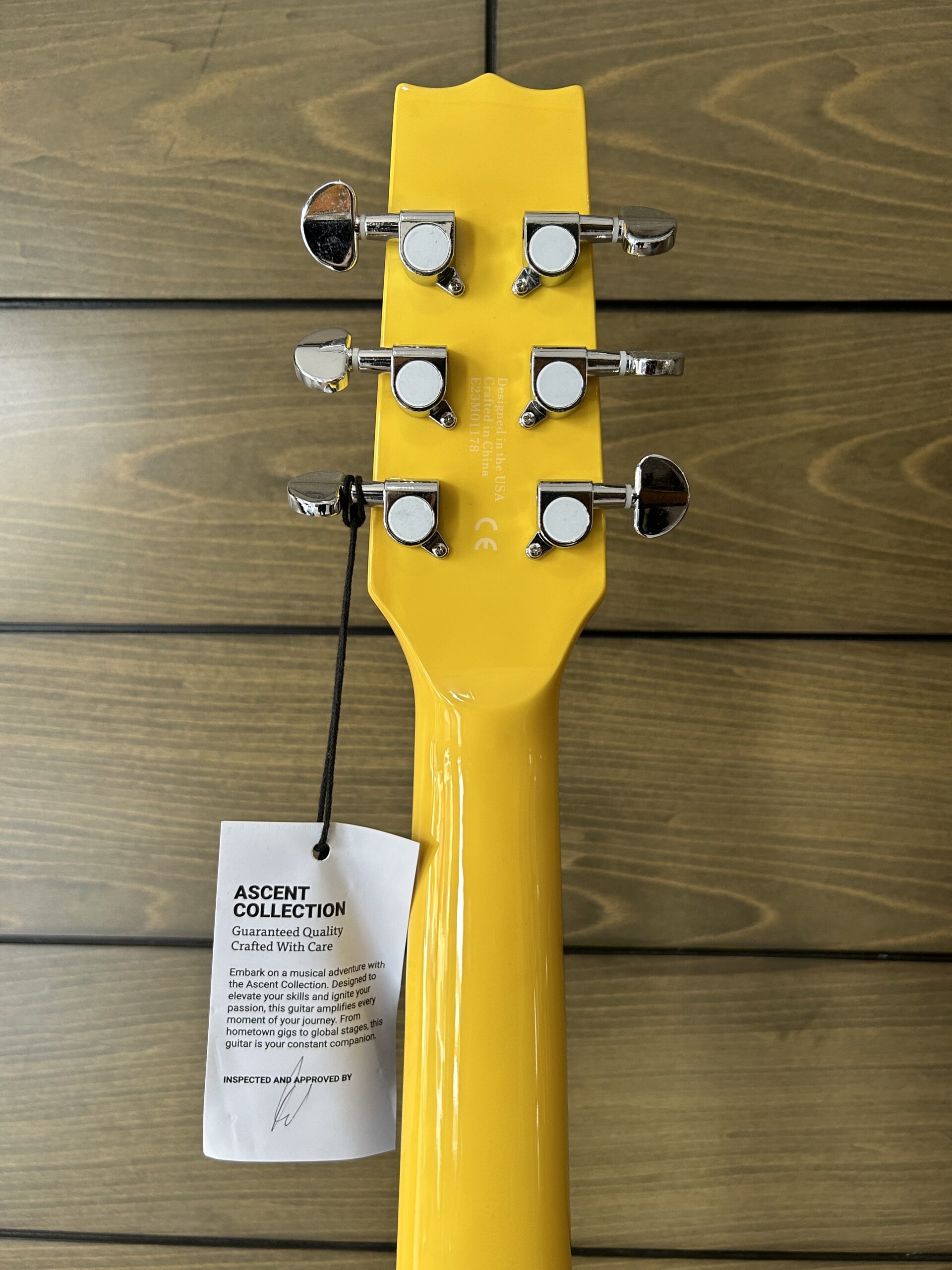 Heritage Ascent Collection H-137 P90 Electric Guitar - Marigold Yellow - Gambar 6