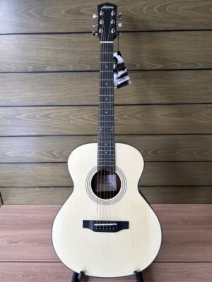 IMG_3853 Harmony Foundation Series e-Terra Petite OM Acoustic Electric, Natural Satin